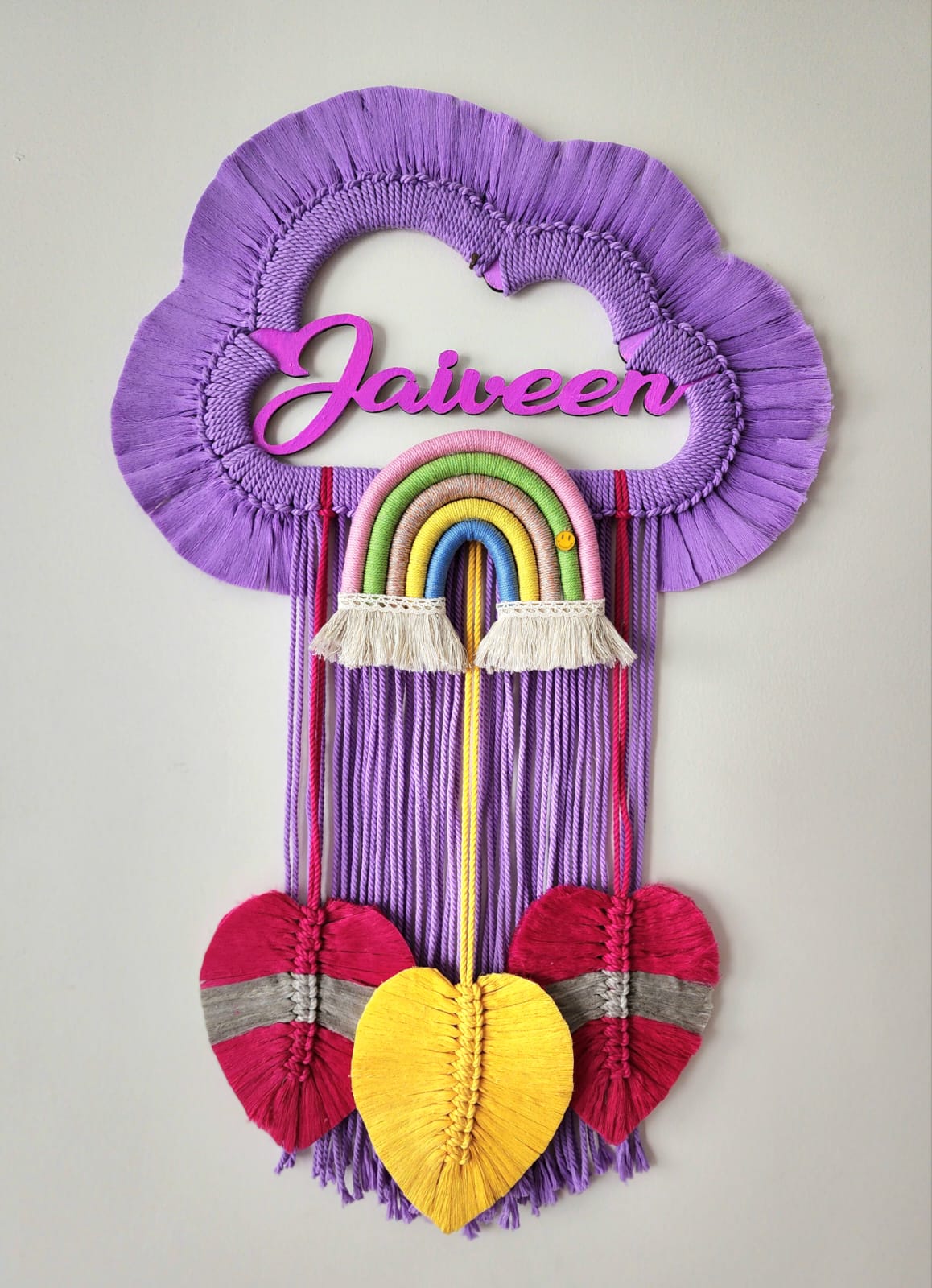 Lavender Name Plate Hanging